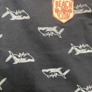 Cortigiani Beach Club Black Kids T-shirt, 3-4 Years, with Beach Print